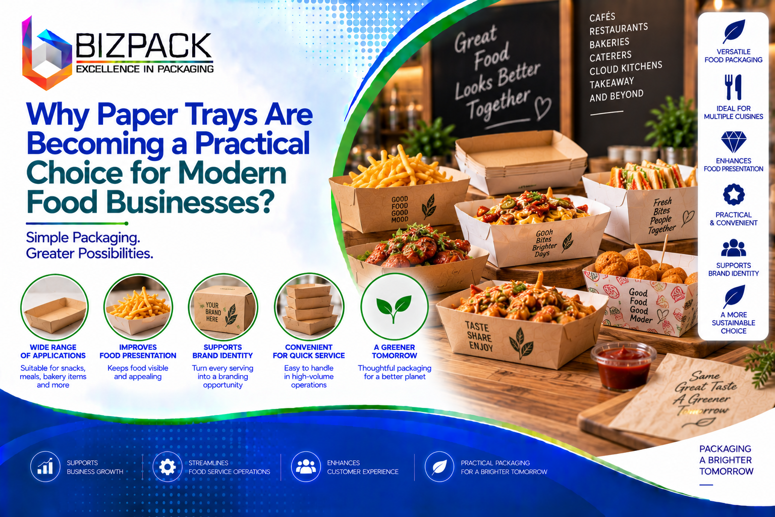 Why Paper Trays Are Becoming a Practical Choice for Modern Food Businesses?
